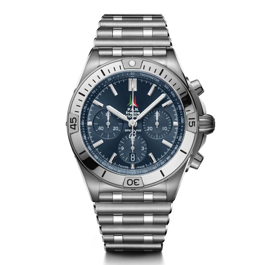 Breitling Chronomat "Frecce Tricolori" A13050 Top Grade Replica Breitling Frecce Tricolori Replica Breitling Frecce Tricolori Replica on his arm