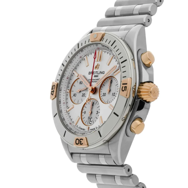 Breitling Chronomat B01 AB0134101G1A1 “White Dial Steel” Authentic Replica Edition