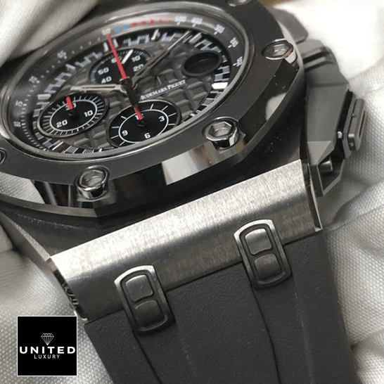 Audemars Piguet Royal Oak Offshore 26568IM.OO.A004CA.01 "Michael Schumacher" Premium Replica 1:1 audemars piguet royal oak offshore michael schumache titanium Audemars Piguet Royal Oak Carbon Case Grey Rubber Bracelet Replica