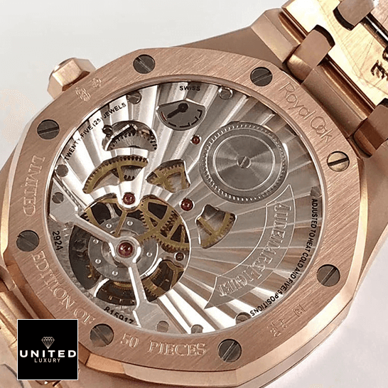 Audemars Piguet Royal Oak Tourbillion Gold Case Replica upside view