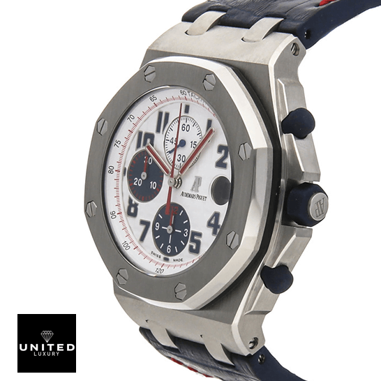 Audemars Piguet Royal Oak Offshore 26208ST.OO.D305CR.01 "Tour Auto" Perfect Clone Edition audemarspiguet royaloakoffshore 26208ST.OO .D305CR.01 replica rightside Audemars Piguet Royal Oak 26208ST.OO_.D305CR.01 Replica rightside view