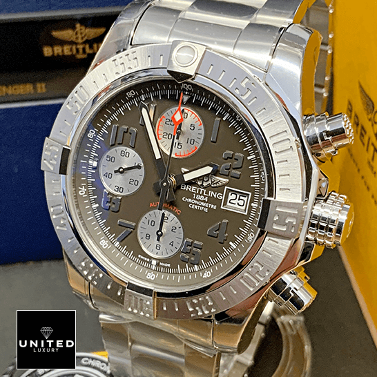 Breitling Avenger A13381 Automatic Super Clone&nbsp; breitling avenger A1338111F564170A replica tiltedright