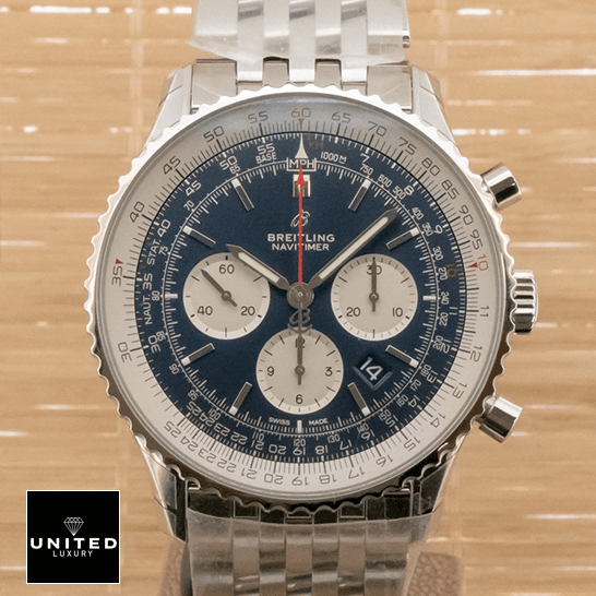 Breitling Navitimer B01 AB0127211C1A1 "Chronograph" True Clone 1:1 breitling navitimer AB0127211C1A1 replica front breitling-navitimer-AB0127211C1A1-replica-front