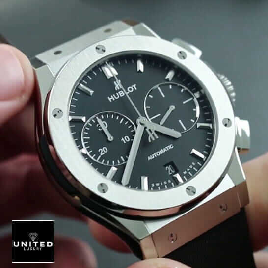 Hublot Big Bang Unico 441.OX.1180.LR "King Gold Leather Strap" Pro Clone 1:1 hublot leather strap replica Hublot Classic Fusion Black Bezel Automatic Steel Bezel Replica on the hand