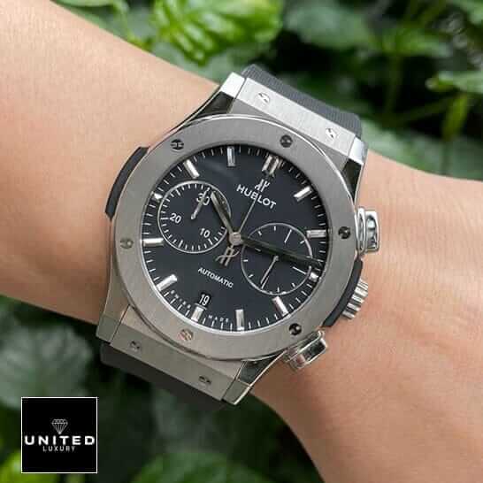 Hublot Big Bang Unico 441.OX.1180.LR "King Gold Leather Strap" Pro Clone 1:1 hublot leather strap replica 2 Hublot Classic Fusion Black Dial Steel Bezel Replica on the man wrist