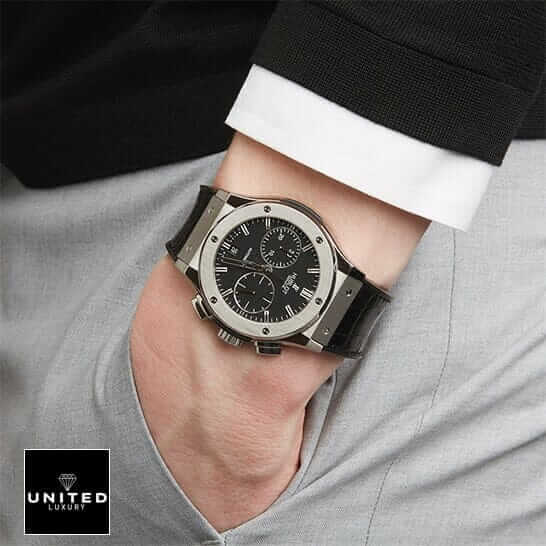 Hublot Big Bang Unico 441.OX.1180.LR "King Gold Leather Strap" Pro Clone 1:1 hublot leather strap replica 4 Hublot Classic Fusion Black Dial Leather Black Bracelet Replica on the man wrist