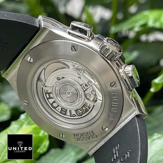 Hublot Big Bang Unico 441.OX.1180.LR "King Gold Leather Strap" Pro Clone 1:1 hublot leather strap replica 5 Hublot Classıc Fusıon Stainless Steel Case Replica upside view black rubber bracelet