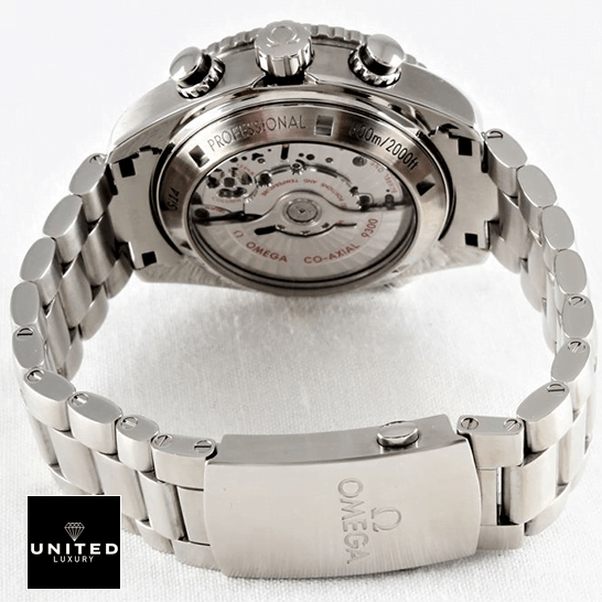 Omega Seamaster Planet Ocean 232.30.46.51.01.003 Ultimate Clone Quality omega seamaster planet ocean steel 232.30.46.51.01.003 black dial man back Omega Seamaster Planet Ocean Stainless Steel Bracelet Replica crown / push button