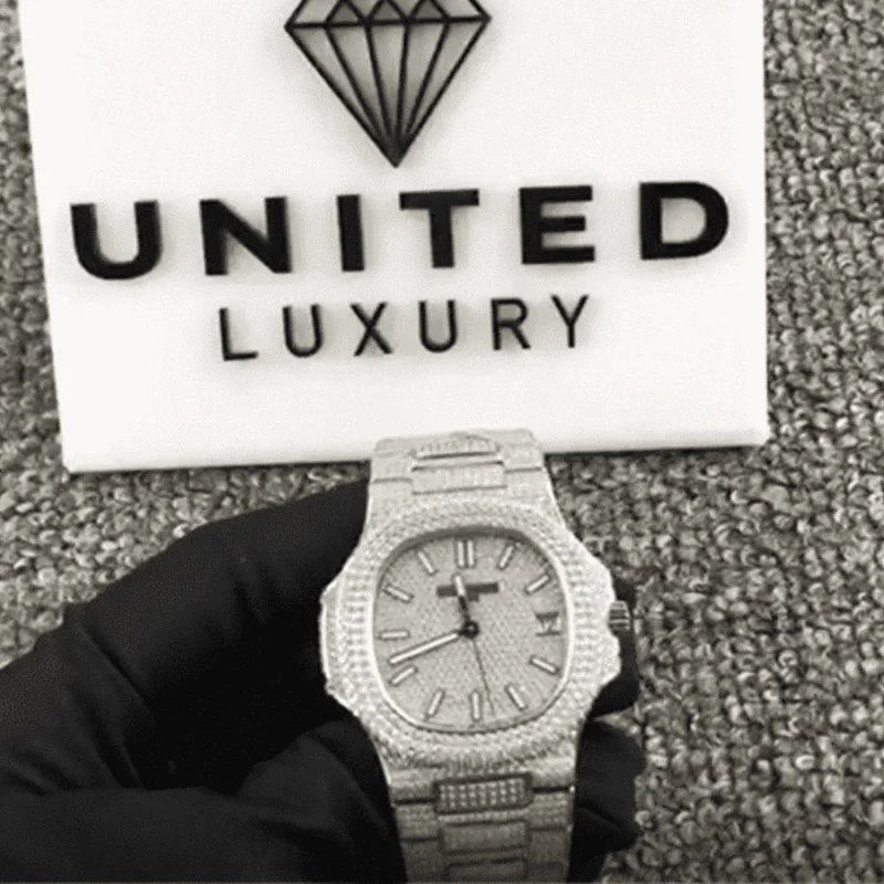Patek Philippe Nautilus “Iced Out” 5719/10G Authentic Copy 1:1