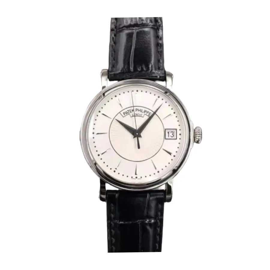 Patek Philippe Calatrava 5153G-010 “White Gold Officer’s Case” Authentic Clone 1:1
