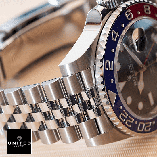 Rolex GMT-Master II "Pepsi" Jubilee 116520 Deluxe Replica Edition rolex gmt Rolex Gmt Master Pepsi 116719BLRO Stainless Steel Jubilee Bracelet Replica